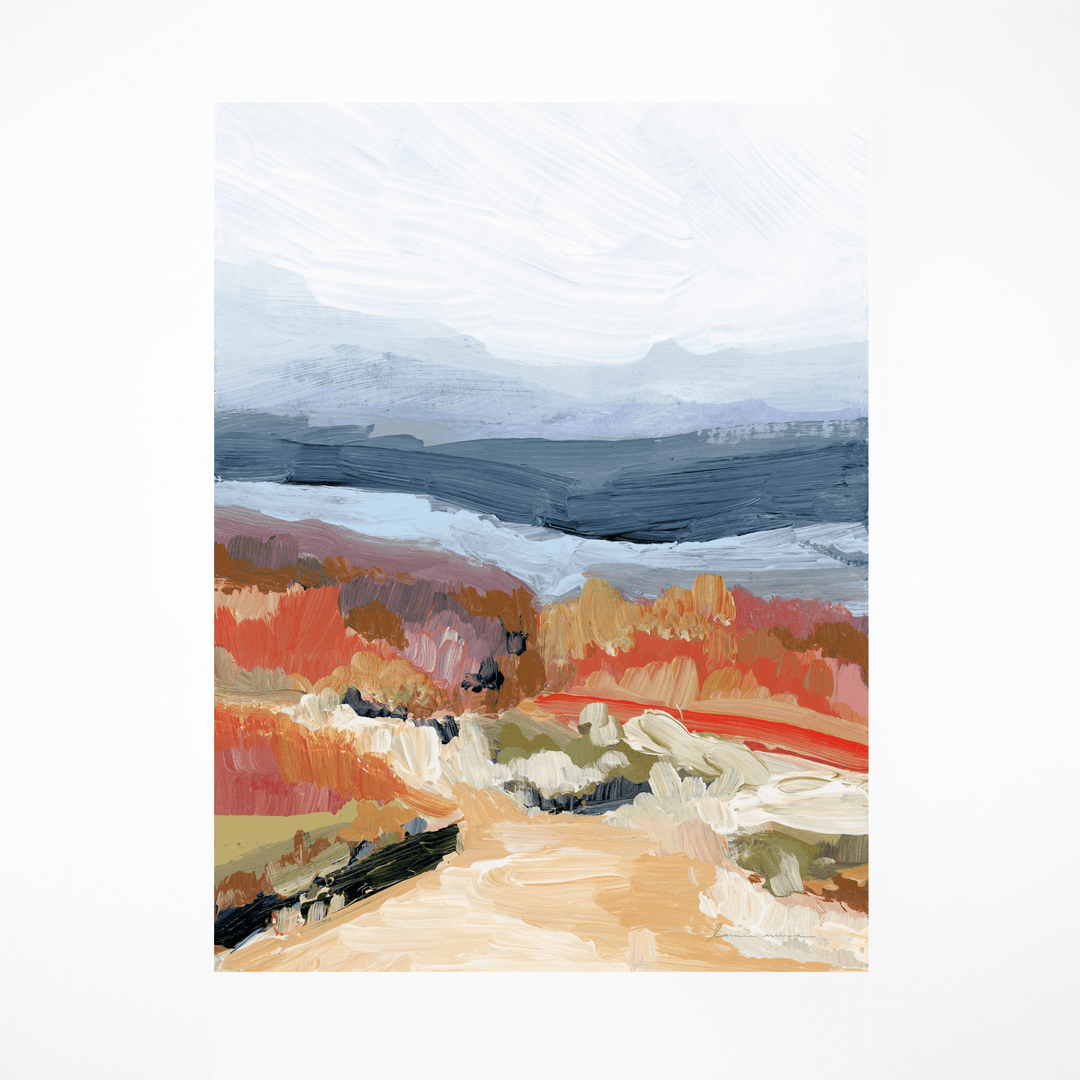 Abstract landscape painting