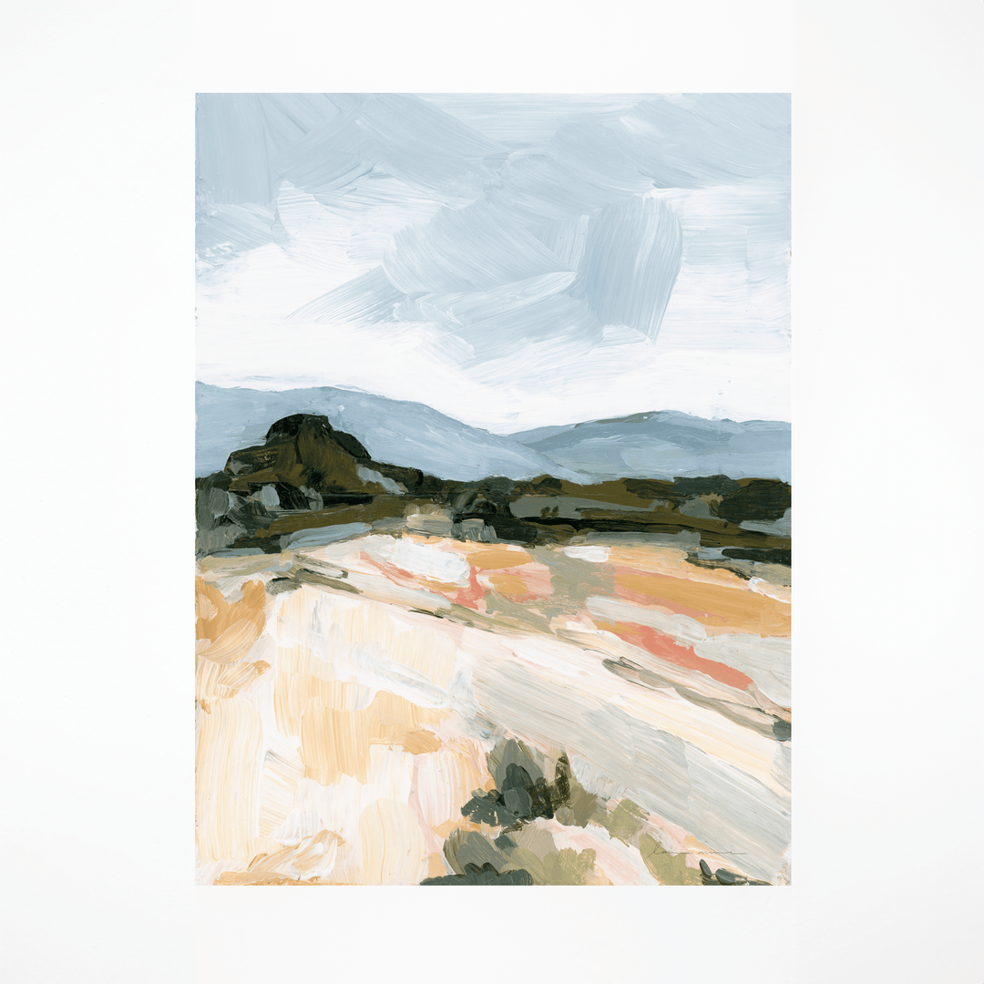 Blue Desert landscape print