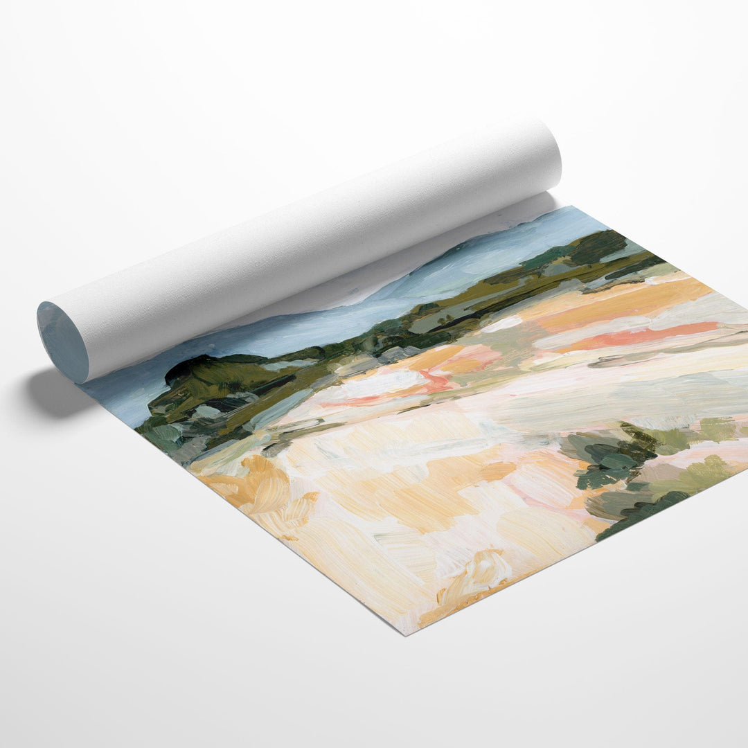 Blue Desert rolled canvas art print