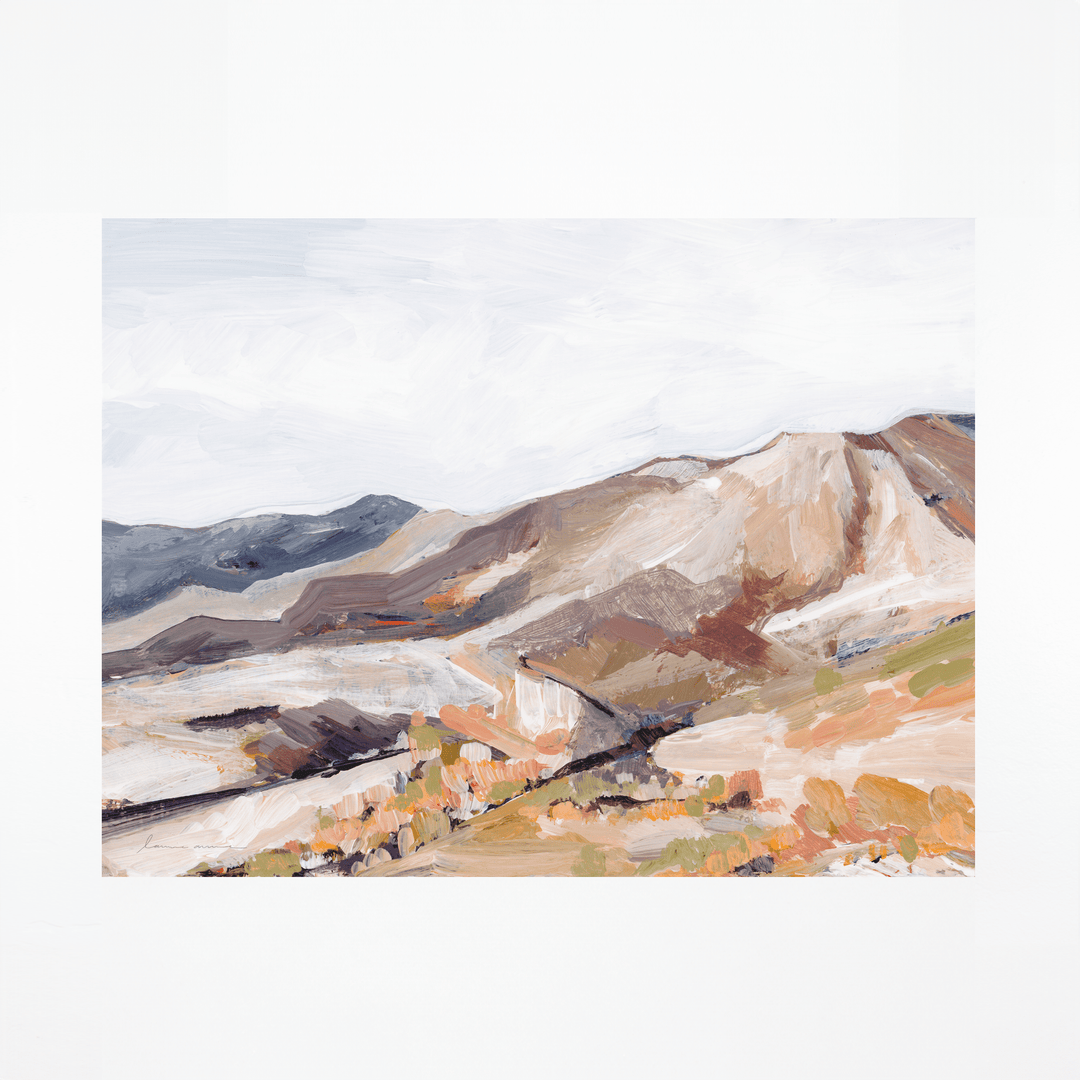 Blush Mountain landscape print