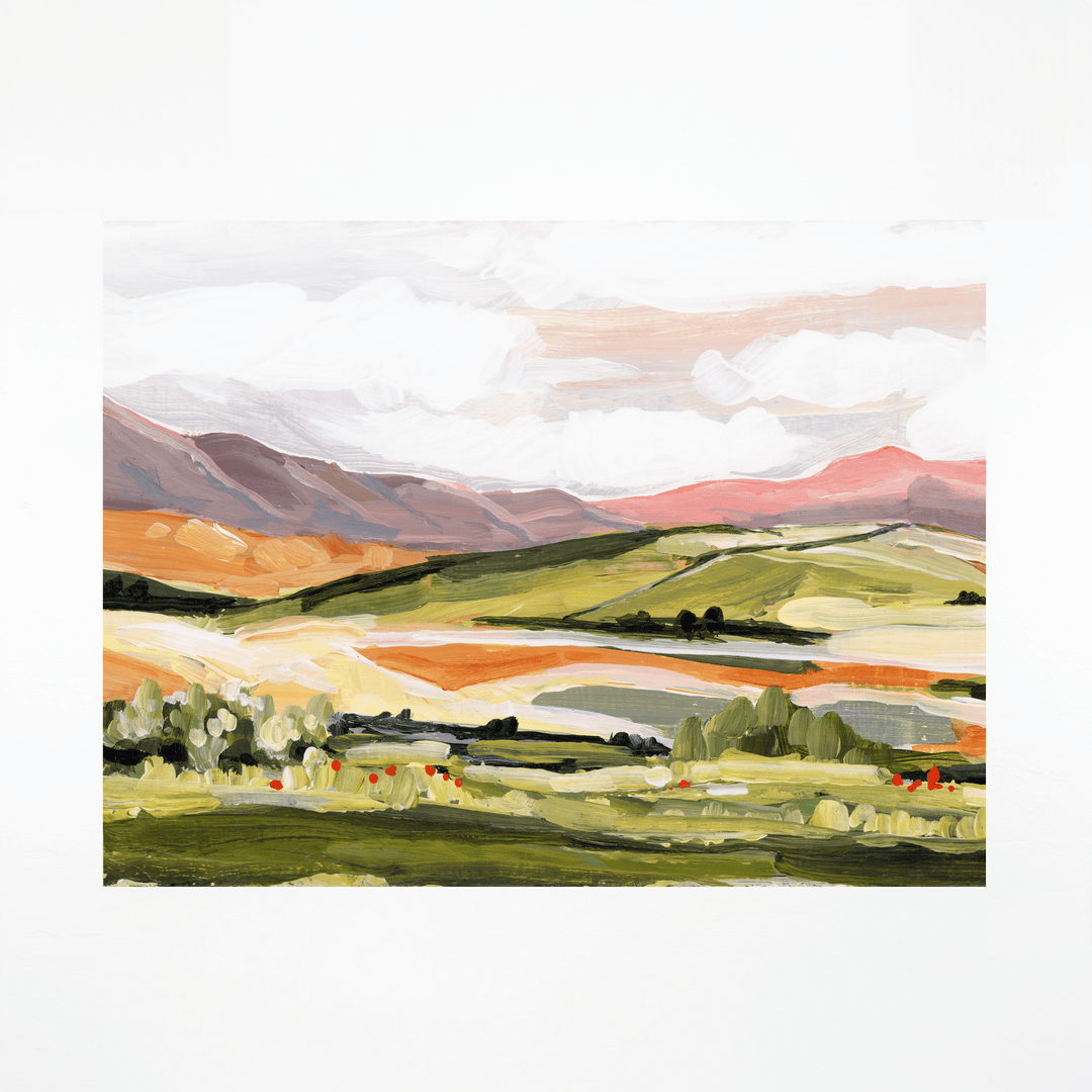 California hills landscape print