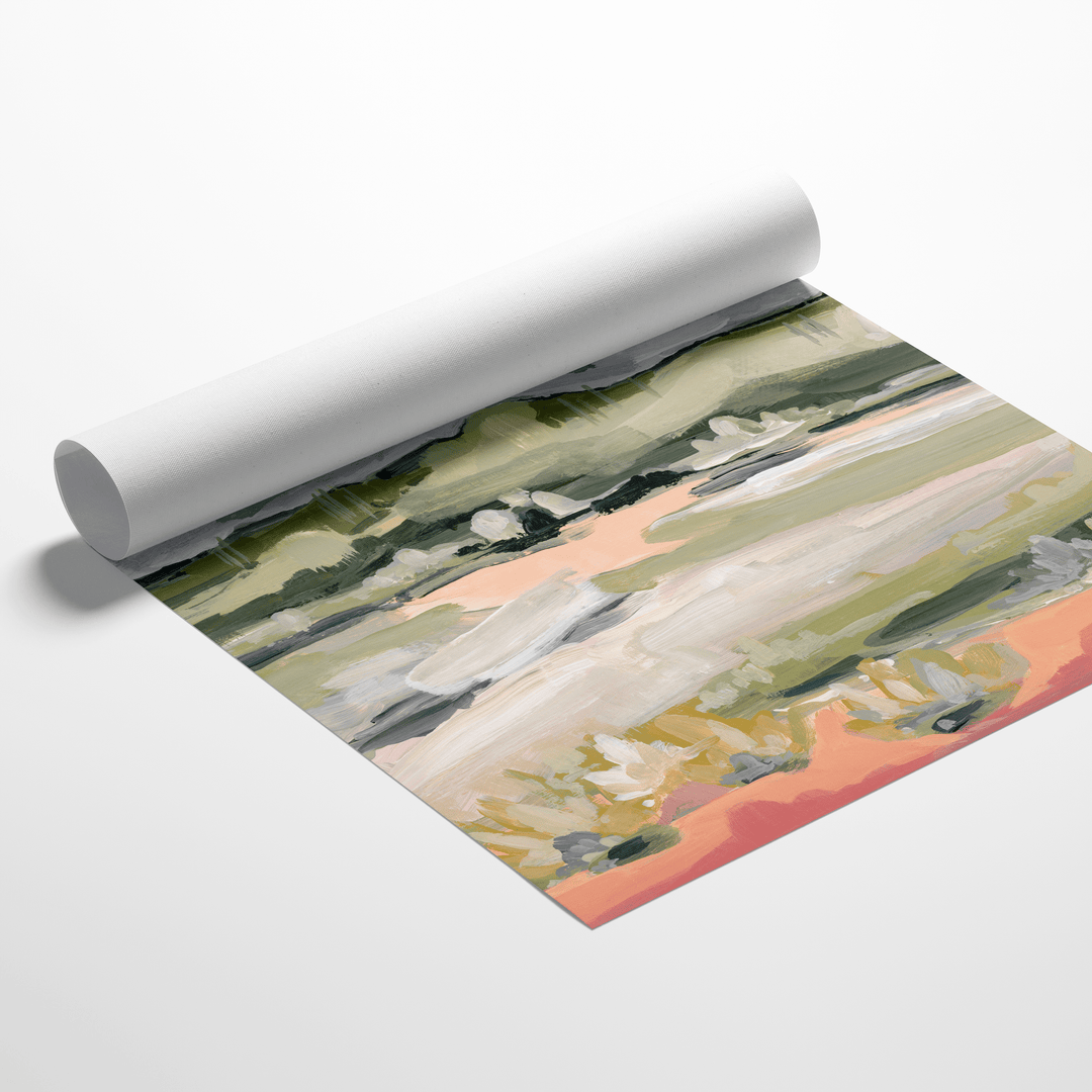 Camelback rolled canvas abstract art