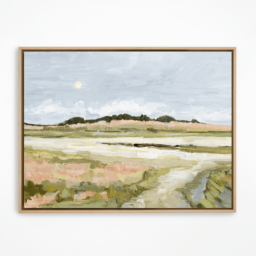 Cape Moon natural frame landscape painting