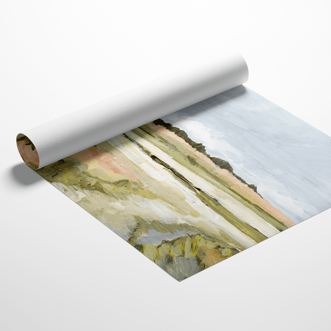 Cape Moon rolled canvas print landscape painting