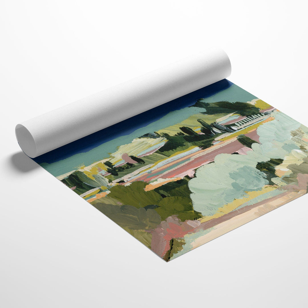 Catalonia Hills rolled canvas art print