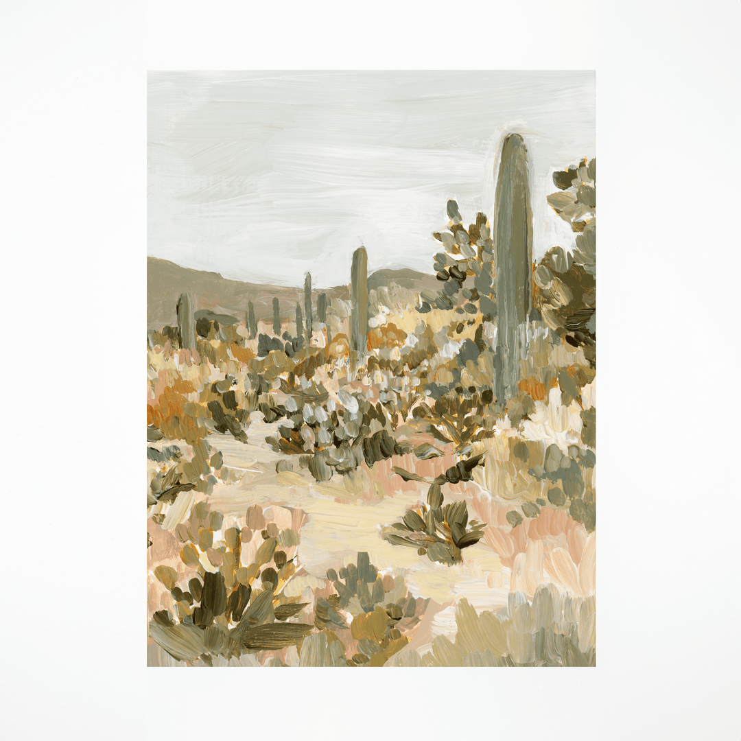Desert landscape painting