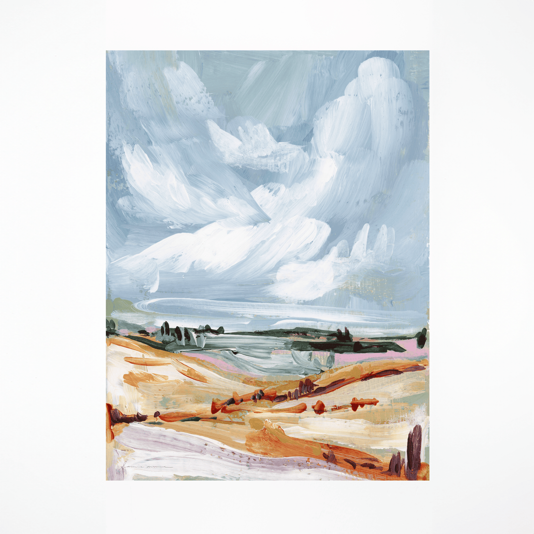 Colorful landscape print