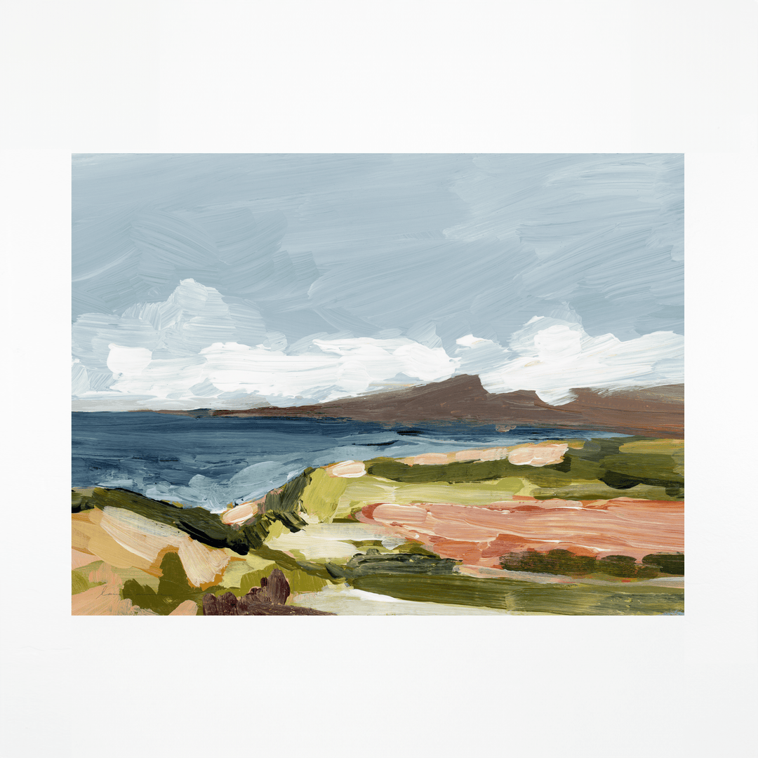 Colors of Maui landscape painting print