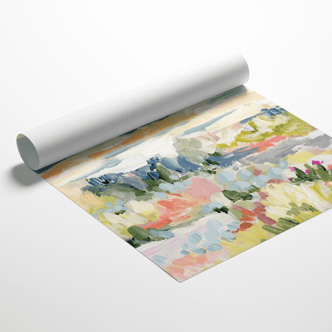 Desert dawn rolled canvas print of landscape art