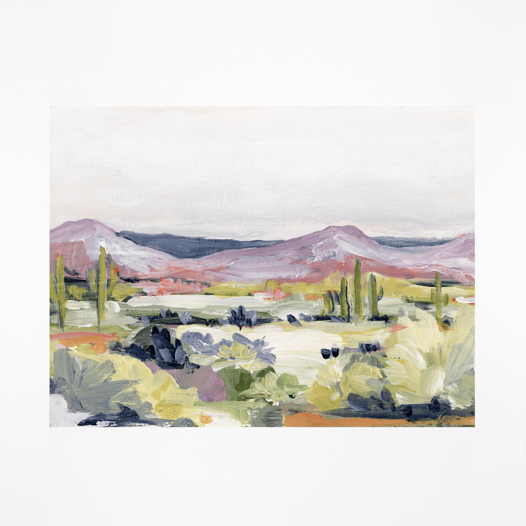abstract desert landscape painting.