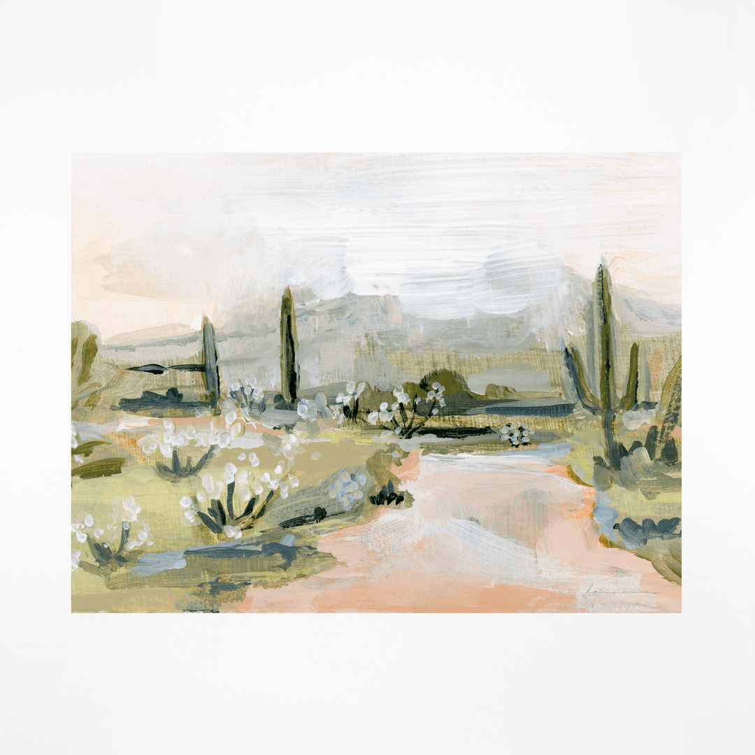 abstract desert landscape painting