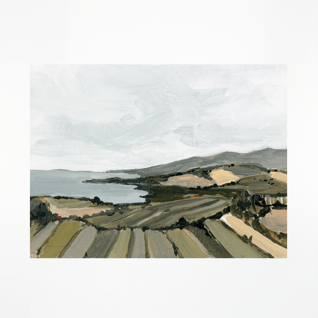 French Coast landscape art print