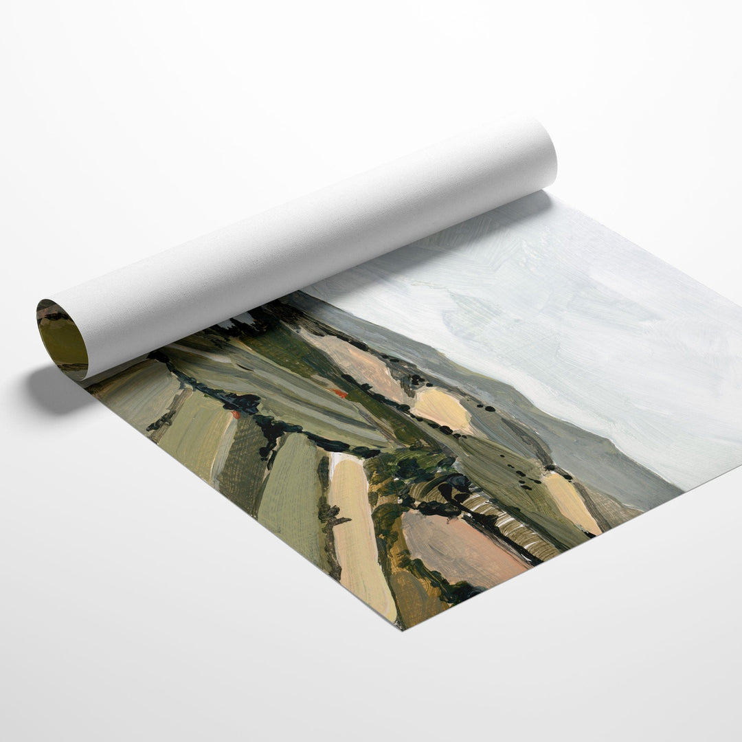 French Coast landscape art rolled canvas print
