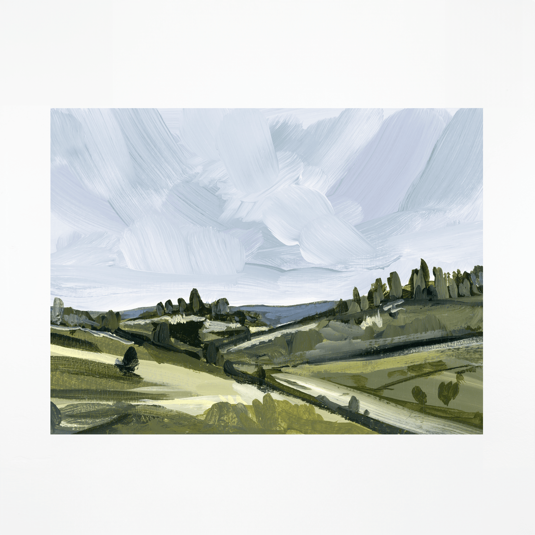 Italian Hills landscape print