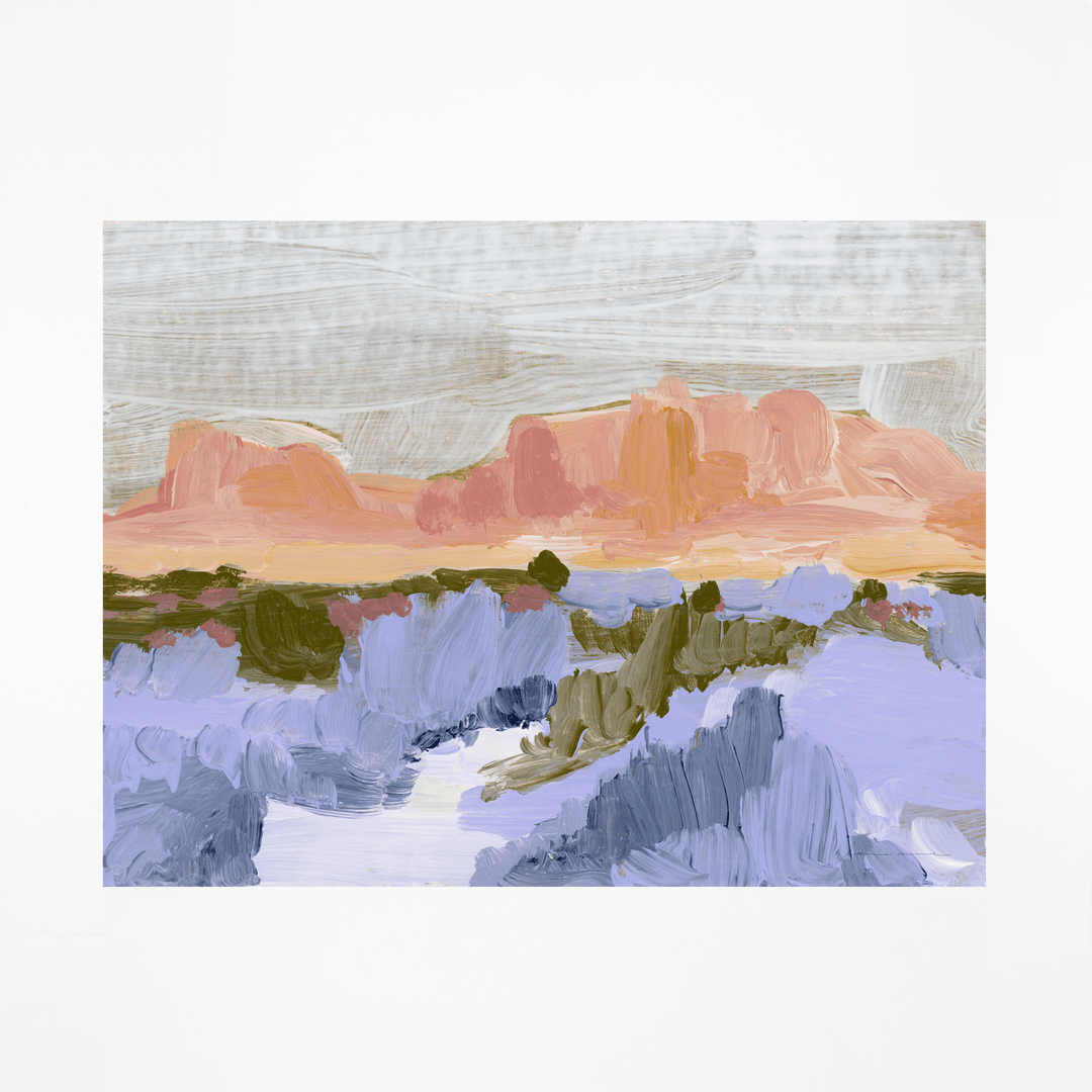 JT Jumbo Rocks print - colorful desert landscape painting