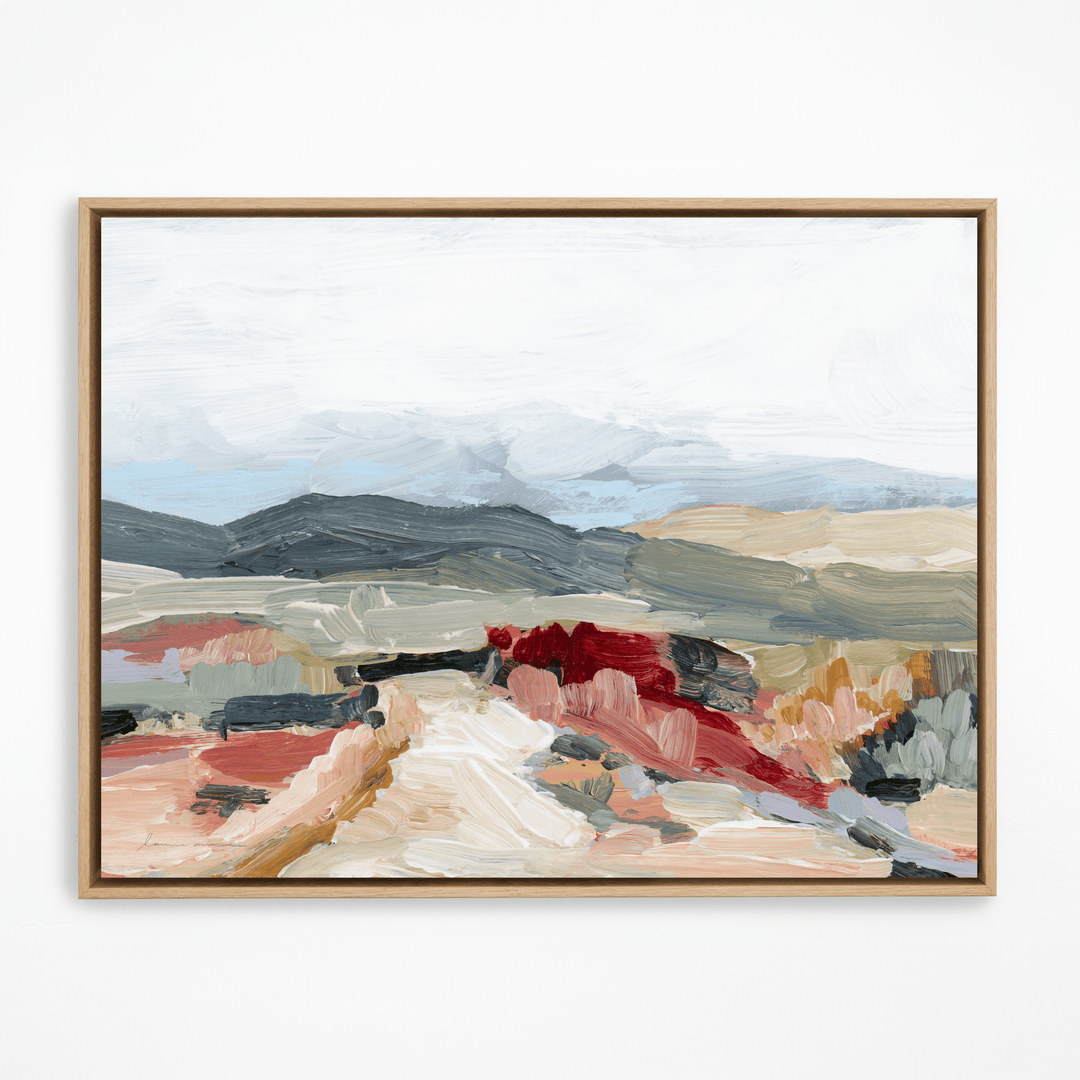 JT-Mist natural framed landscape painting