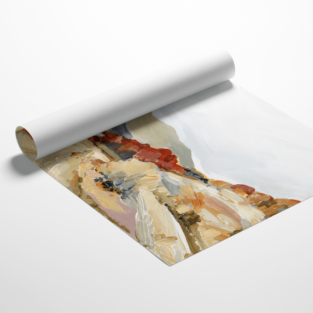 Rolled canvas print of riverbed landscape art