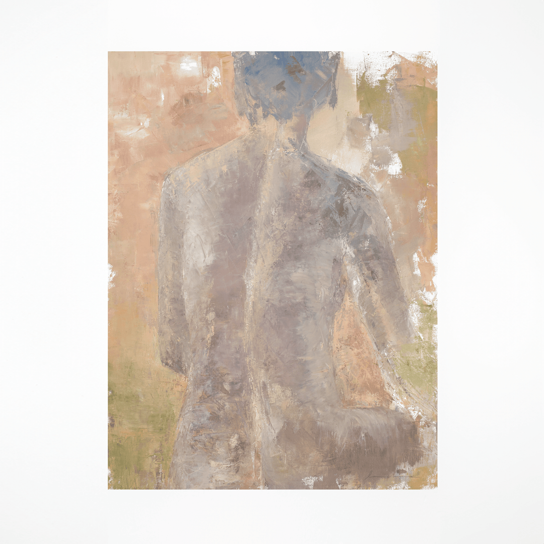Lady-in-Waiting print - back view of figure, art print