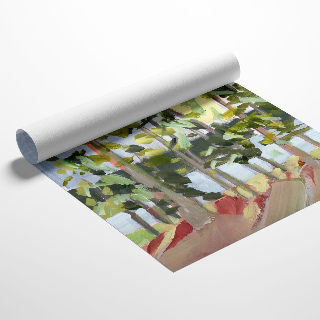 Lake Martin trees rolled canvas art