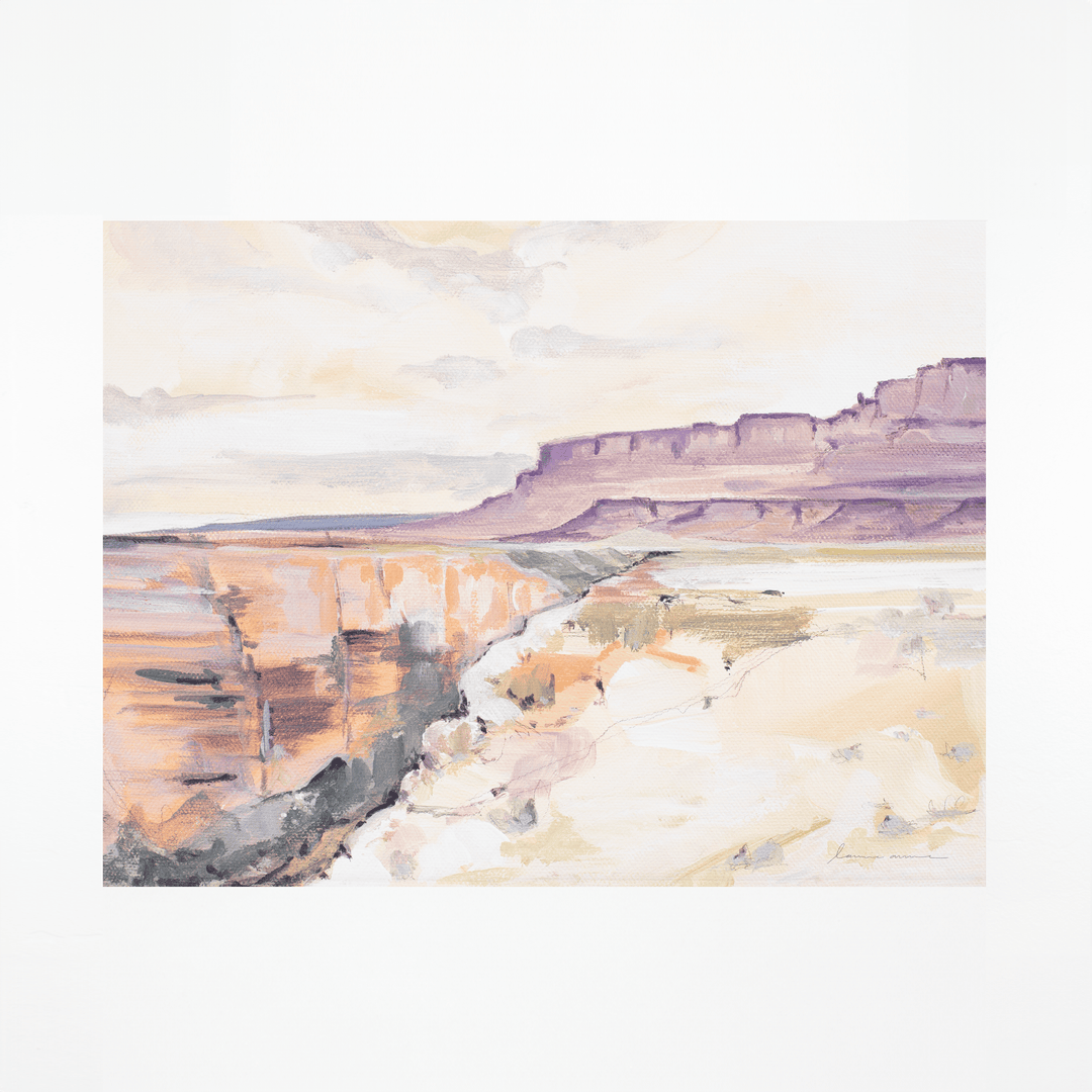 Marble Canyon print, watercolor painting