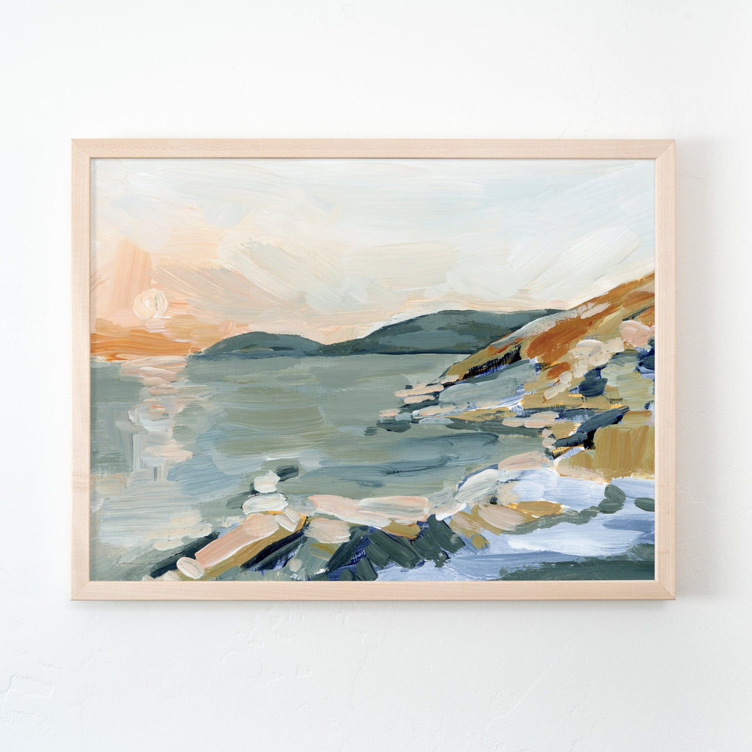 Marble Coast painting of seascape