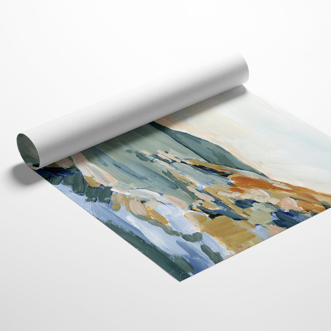 Rolled canvas print of Marble Coast landscape art