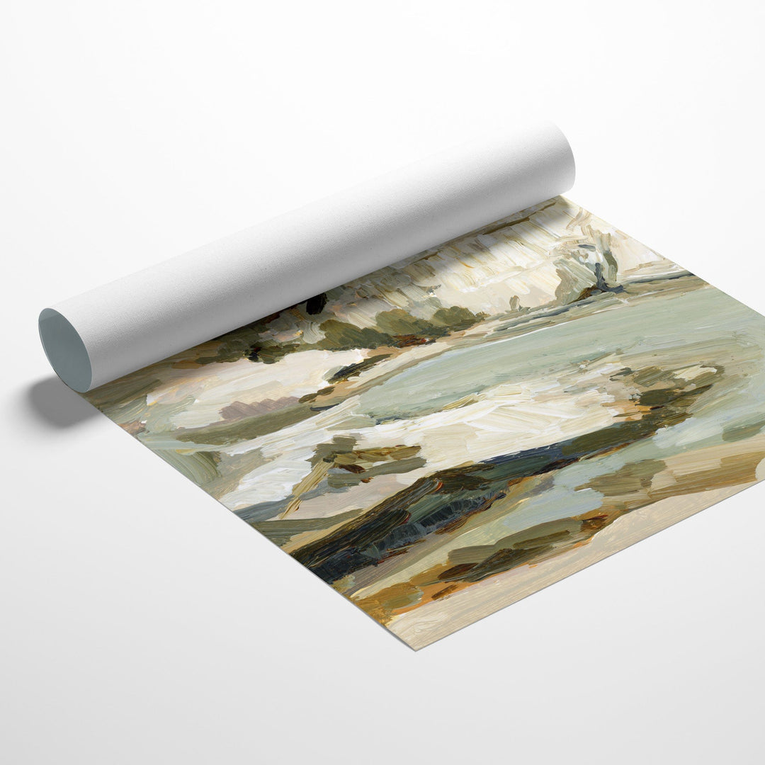 Milos rolled canvas art print, abstract landscape