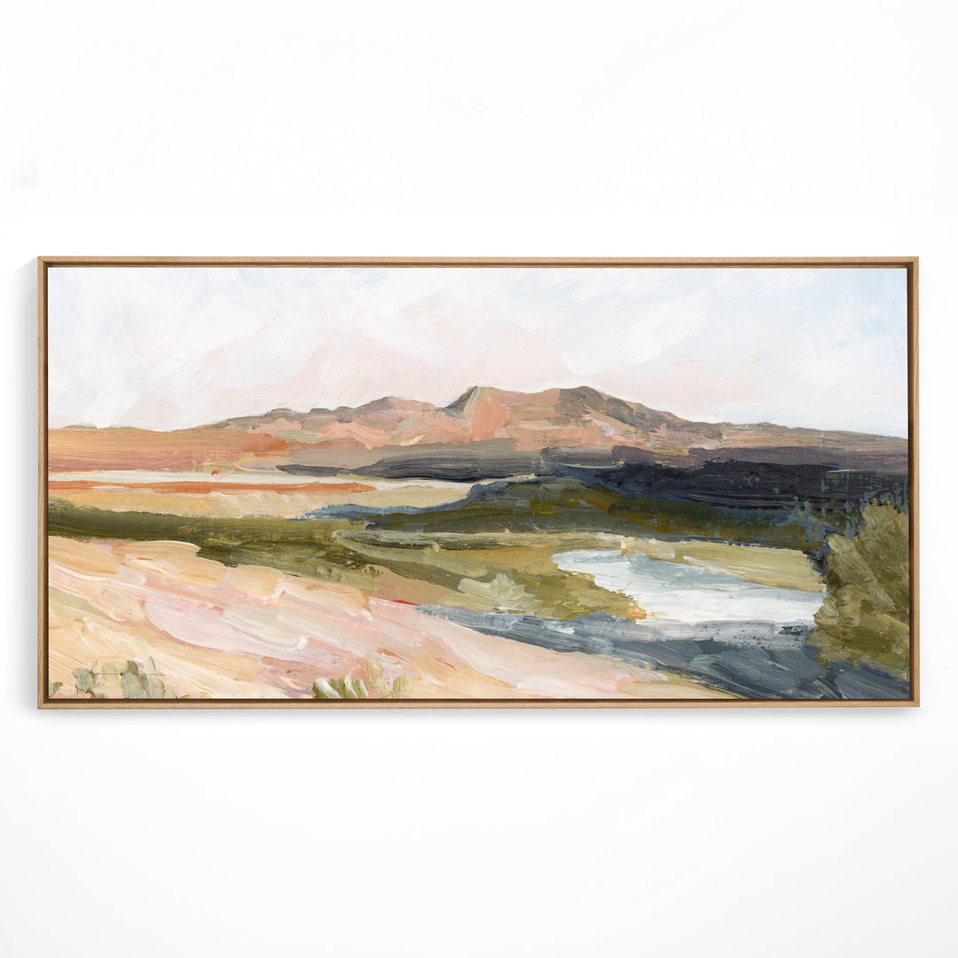 Mountain shadow landscape painting
