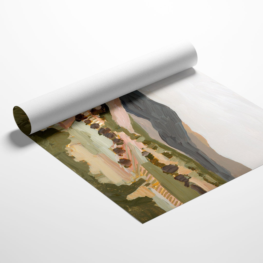 Napa Valley landscape art rolled canvas print