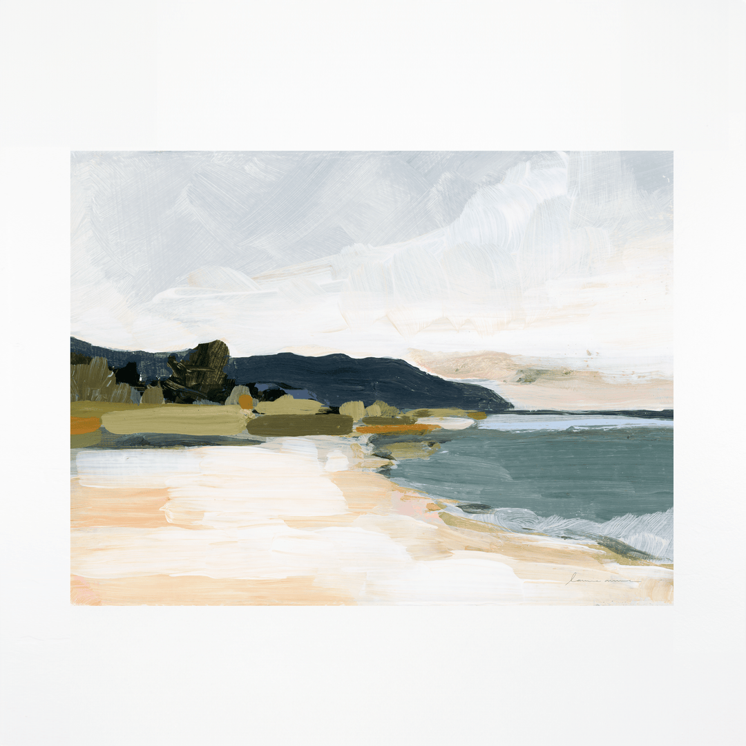North Shore beach art print