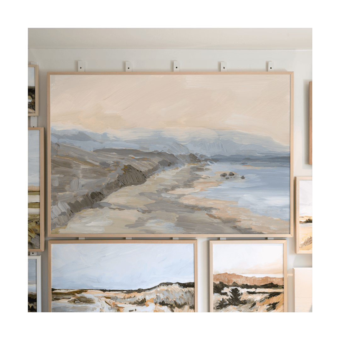 Oregon Coast painting on display