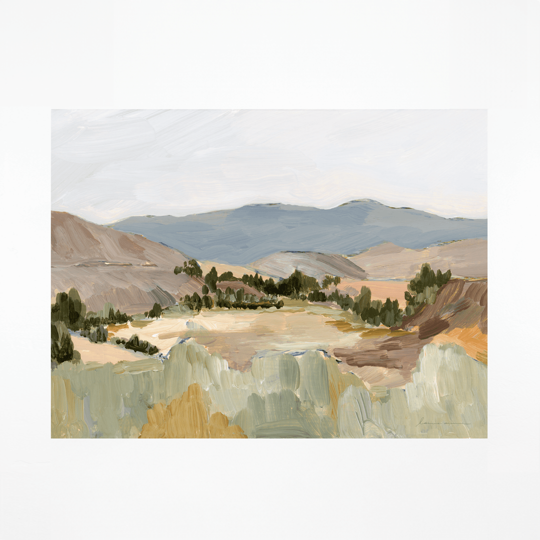 Oregon Hills landscape painting print