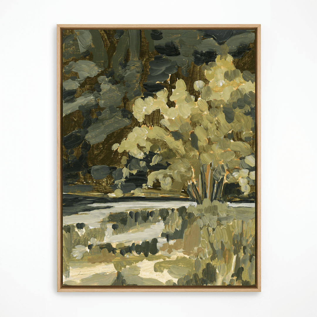 Oregon River natural frame painting