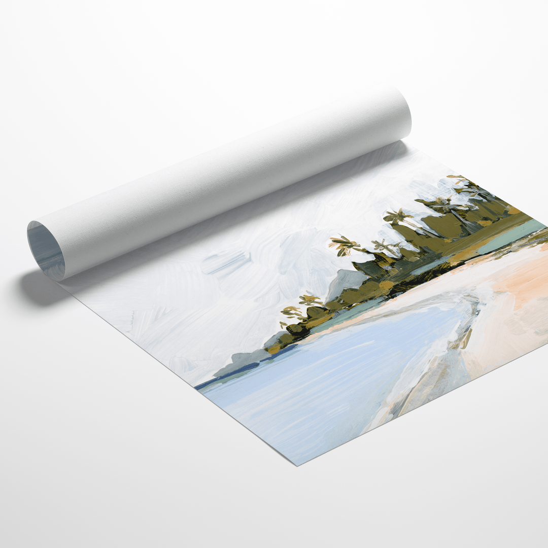 Palm Island rolled canvas art print