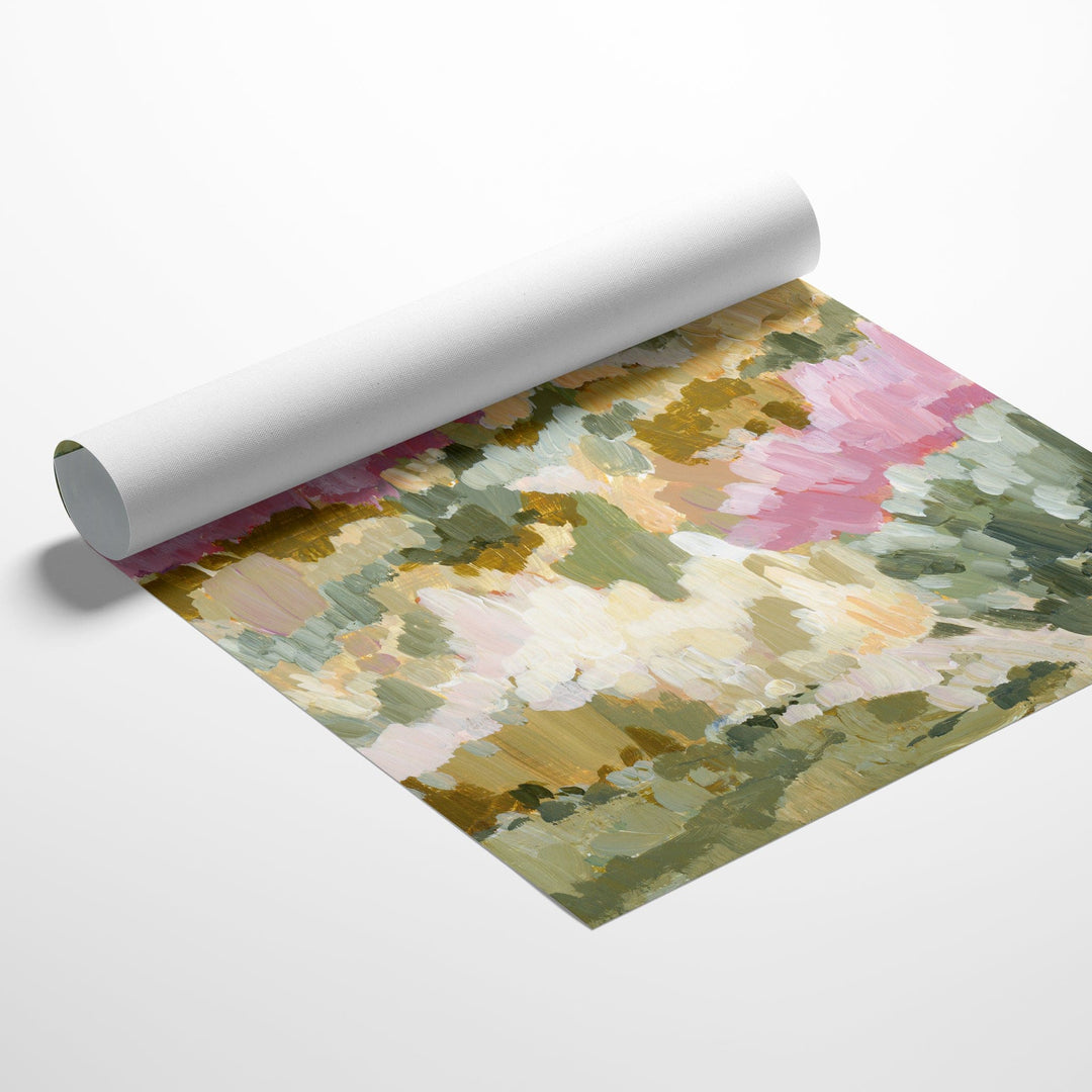Parilio rolled canvas art print with abstract landscape