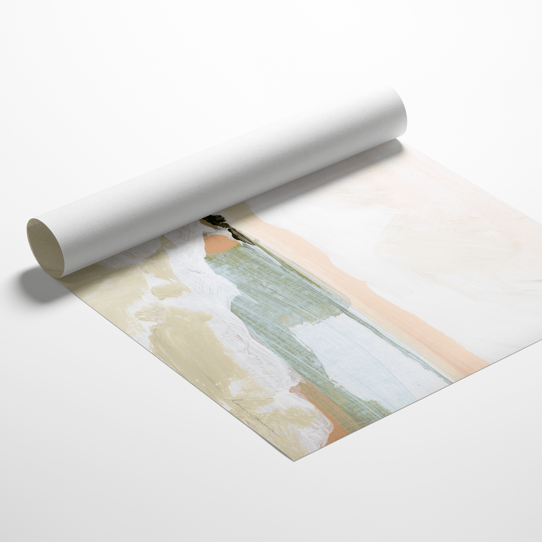 Peach Beach abstract landscape