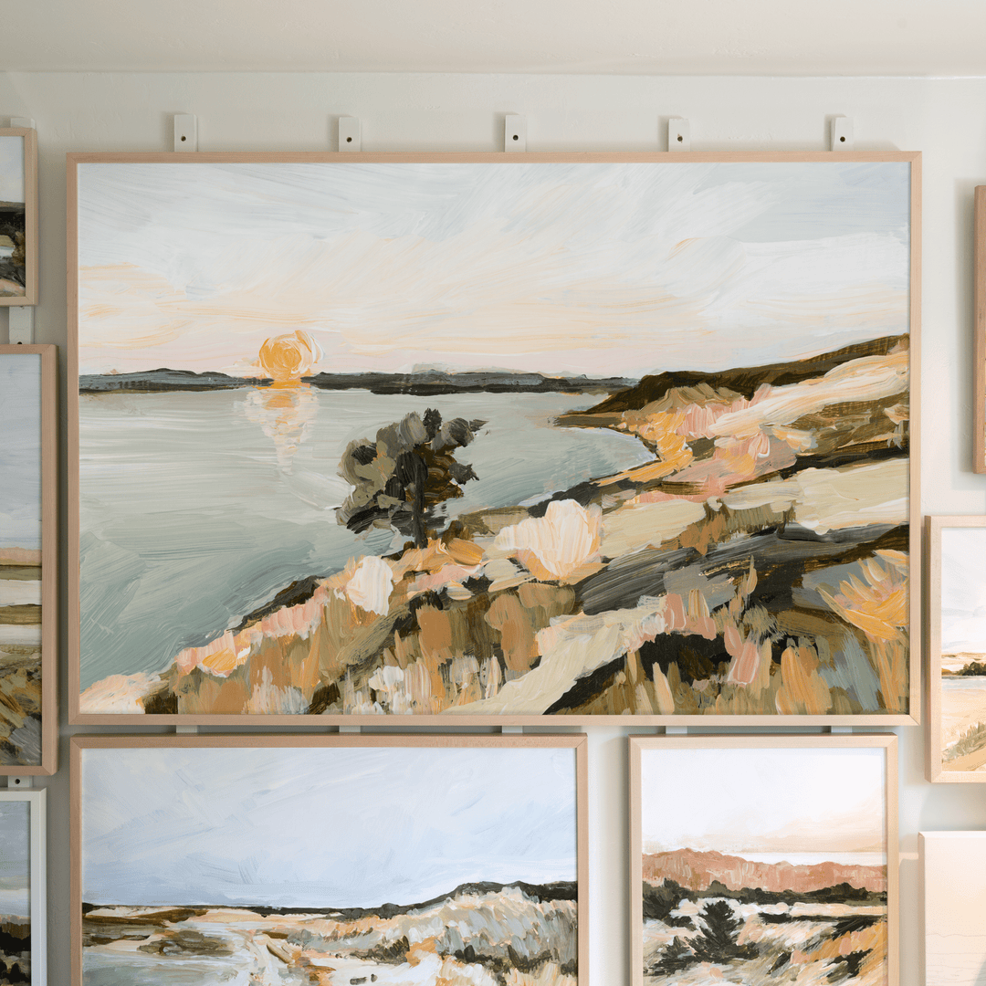 San Juan Island landscape painting with ocean view