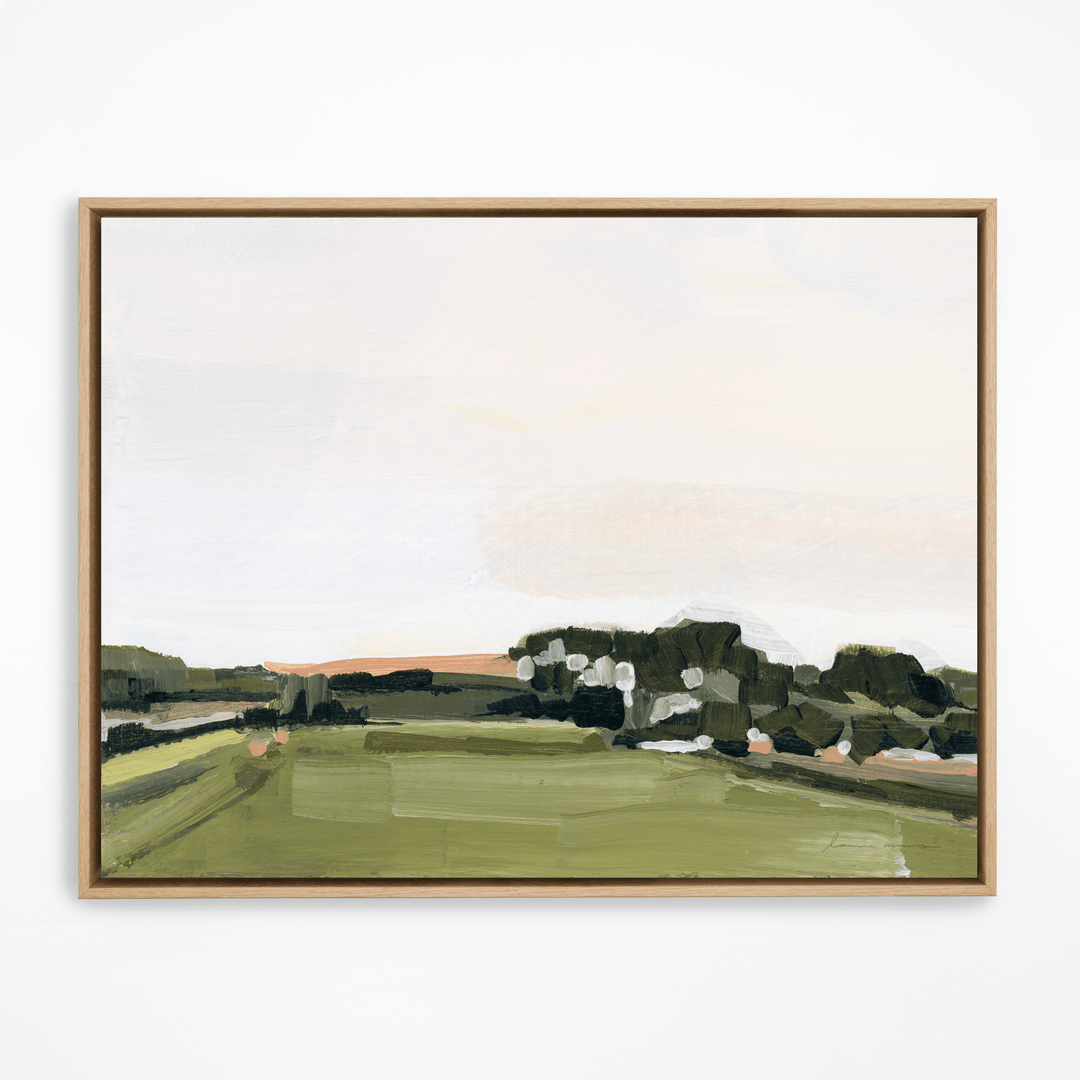 Spanish Morning natural framed landscape painting