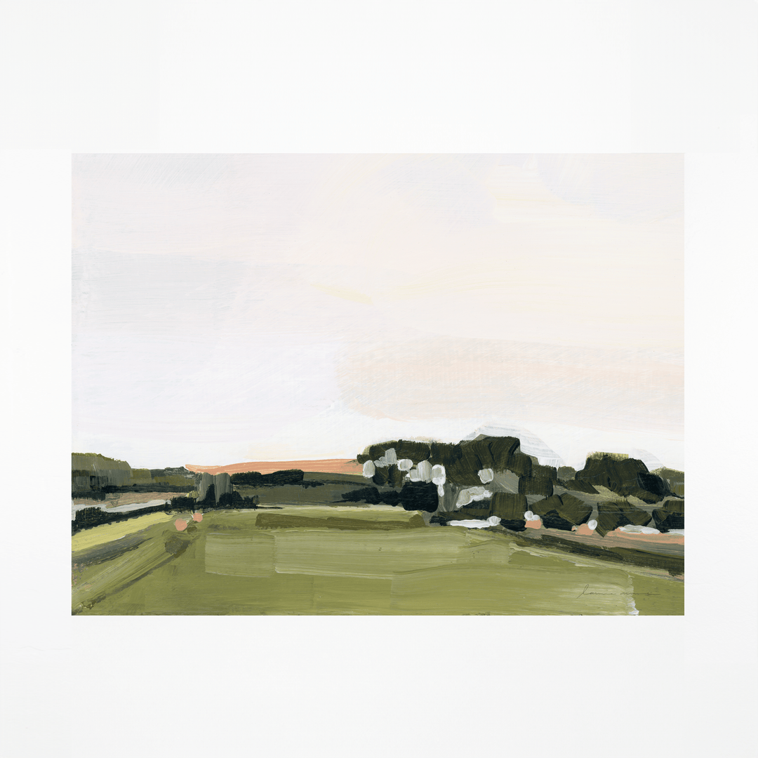 Spanish morning landscape print