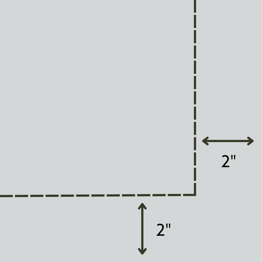 2" Printed Border for Stretching Add-On