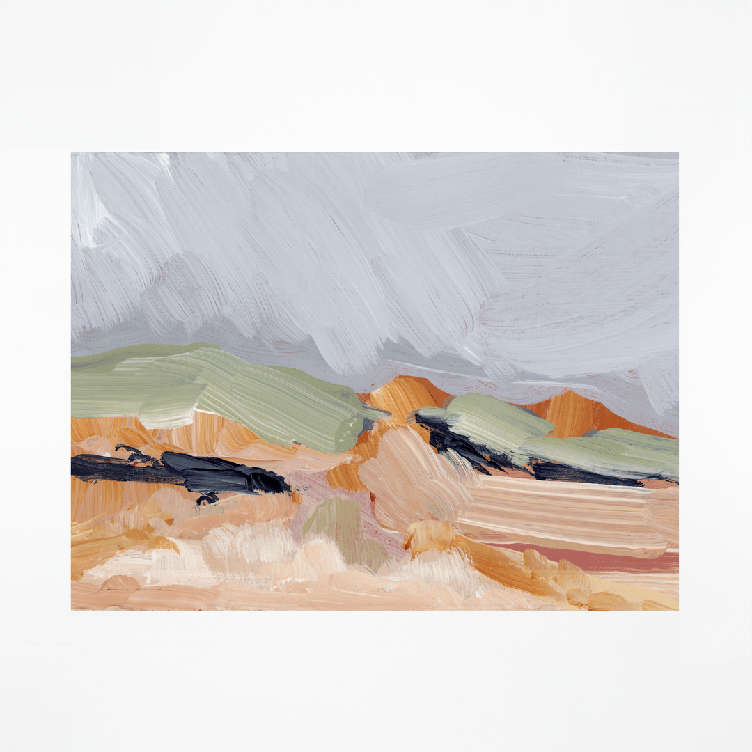 Summer storm landscape print