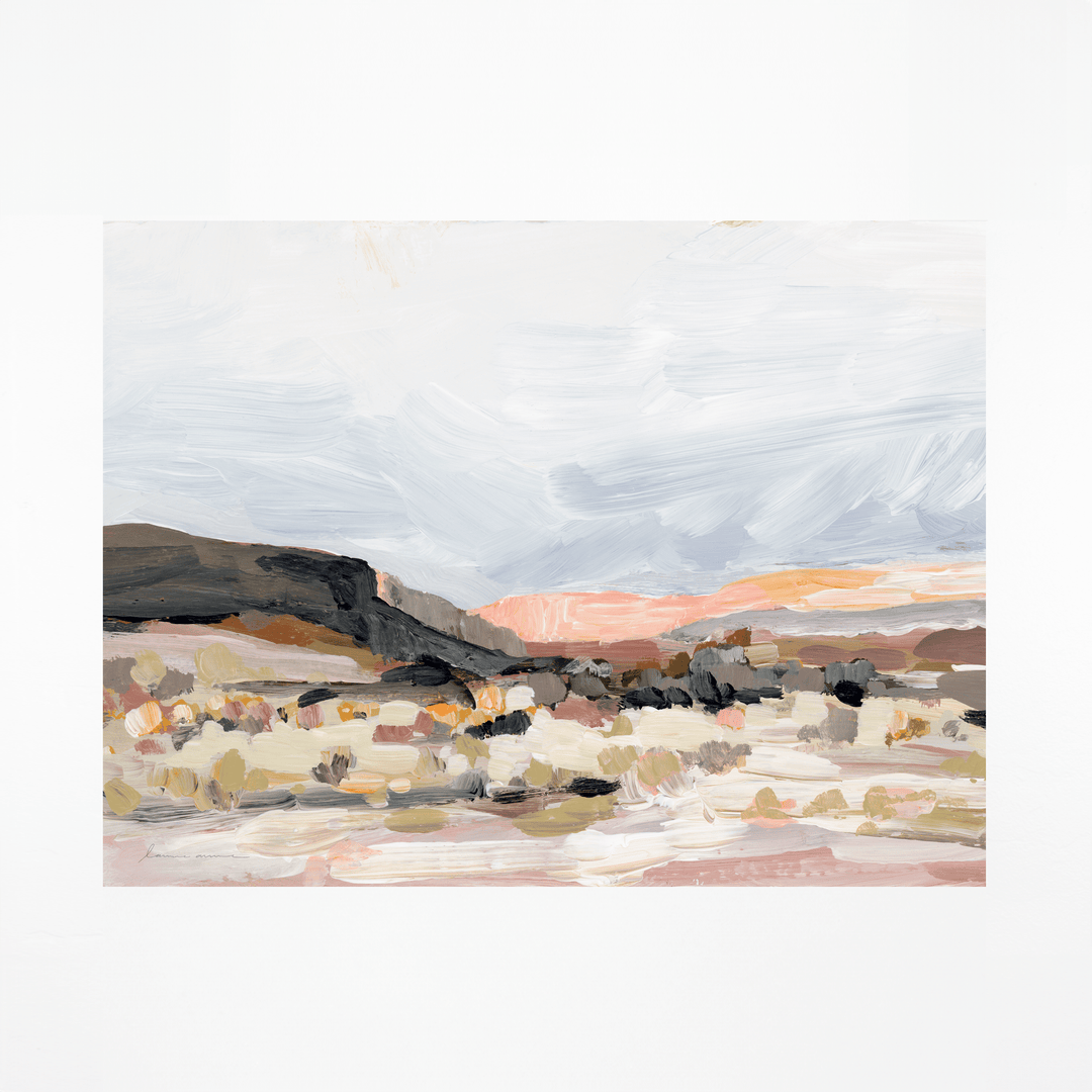 Abstract landscape painting