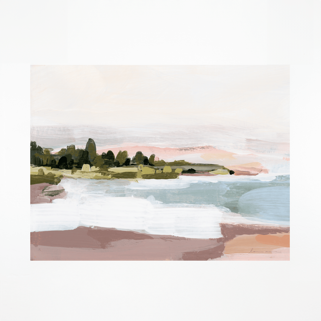 Sunset shore print art