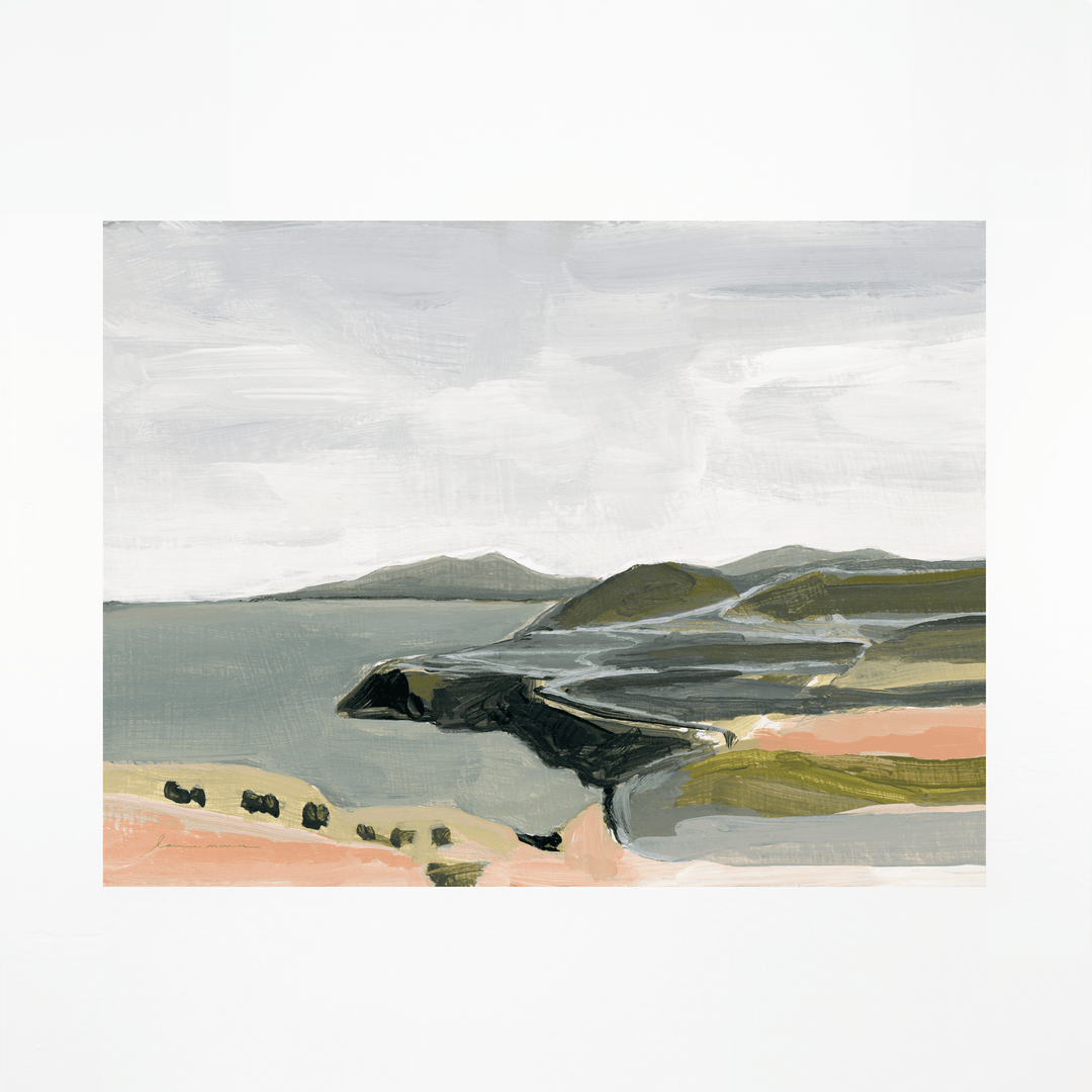 Coastal landscape painting