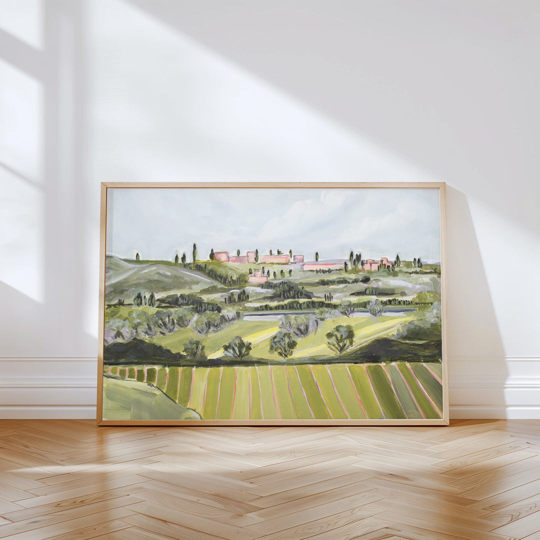 "Tuscan Hills" Signed Art Print