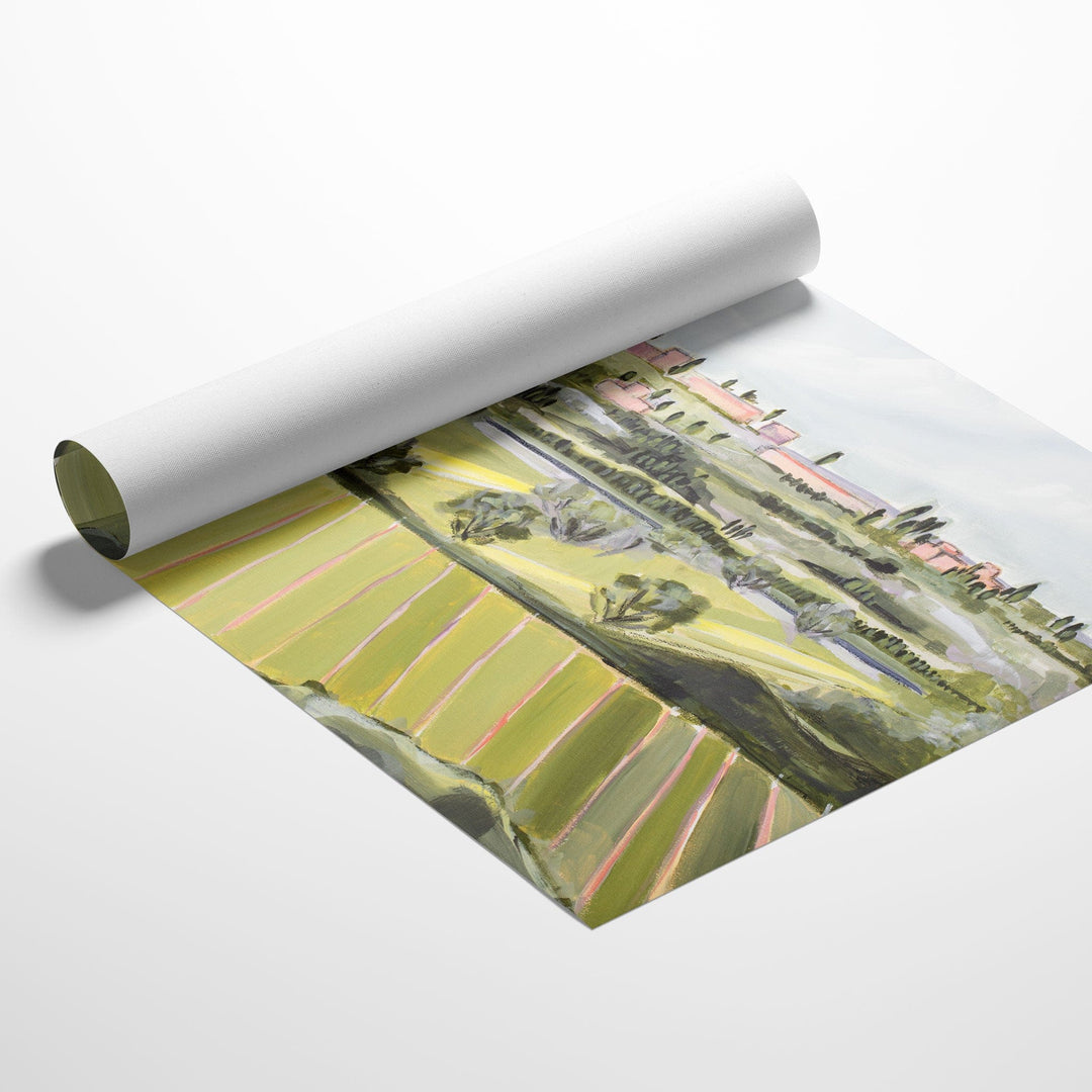 Tuscan Hills landscape rolled canvas art print