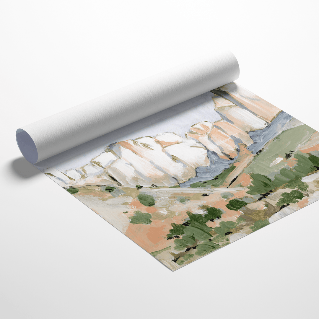Zion National Park landscape art print on rolled canvas