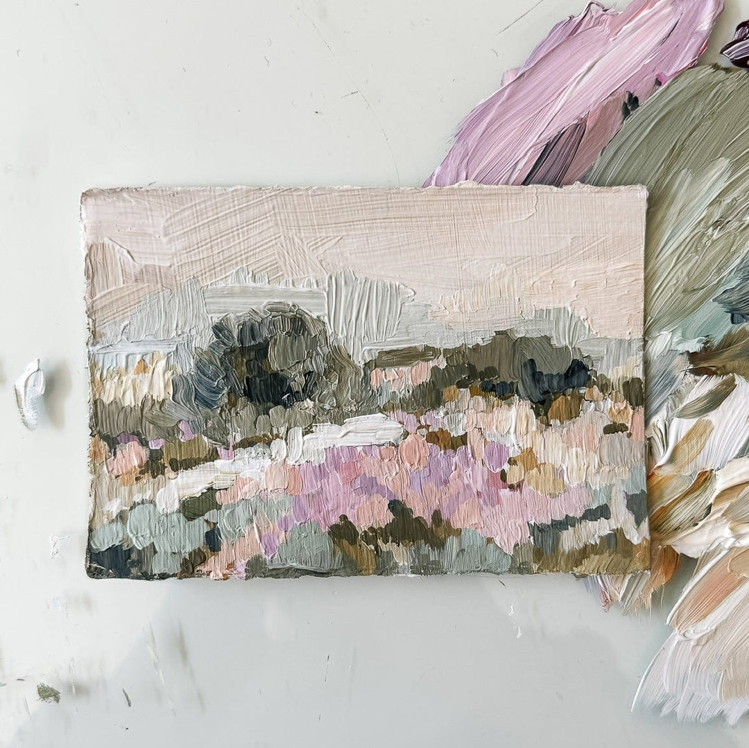 End of Summer landscape painting