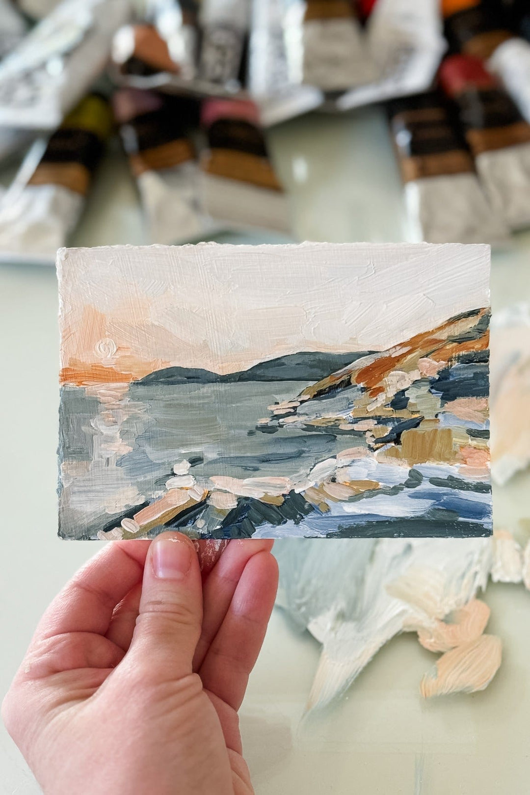 Marblecoast coastal landscape painting