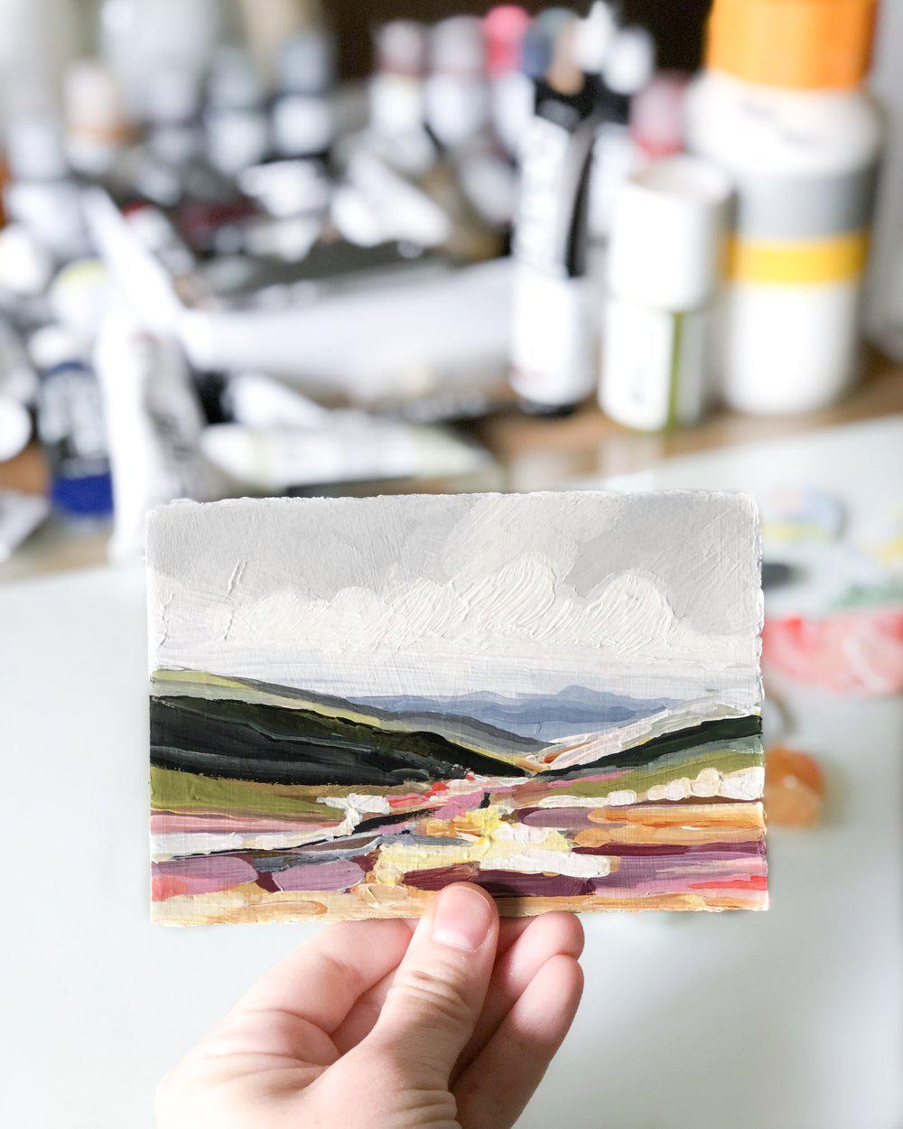 Tiny Painted Utah Landscape
